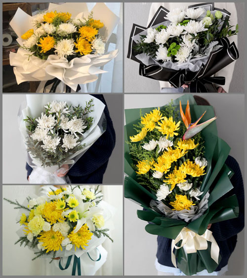山东青岛平度市店子镇朱流丁家村白事花束代送